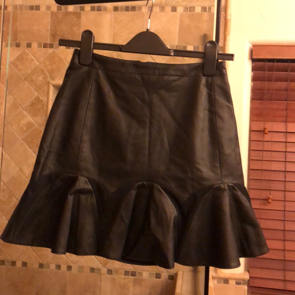 La Pina Leather skirt